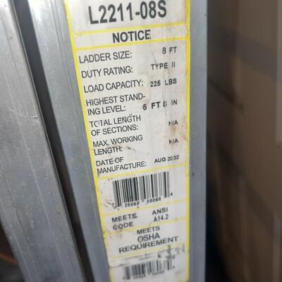 3 Ladders - 2 8ft, 1 6ft