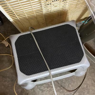 Misc. Household Lot Step Stool, Animal Gates, Fans, Iron, Ironing Board