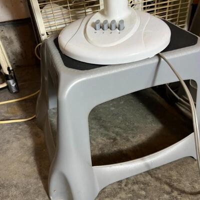 Misc. Household Lot Step Stool, Animal Gates, Fans, Iron, Ironing Board