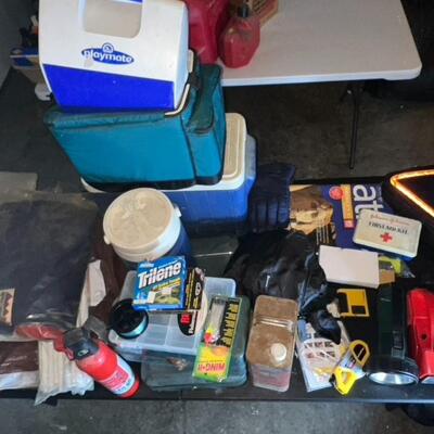 Camping / Fishing / Travel Lot / Cooler / Flashlights / Fire Extinguisher / Camping Stove