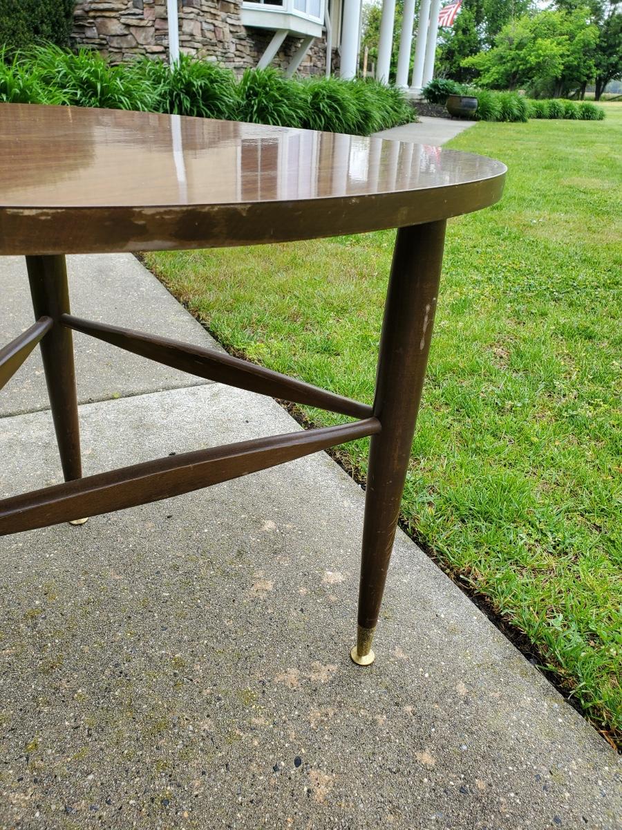 LOT 99 MCM Mersman 8198 Guitar Pick Side Table EstateSales