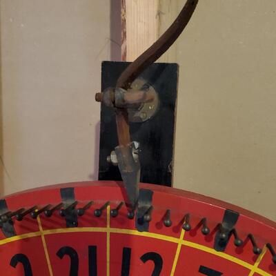 LOT 122; Vintage Wood Gaming Wheel