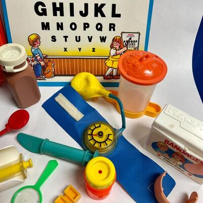 Vintage Toy Lot Play Doctor Nurse Hospital Paramedic Assortment