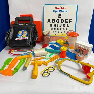 Vintage Toy Lot Play Doctor Nurse Hospital Paramedic Assortment