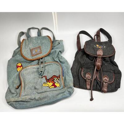 Pair of Winnie the Pooh Women's Travel Satchel Backpacks