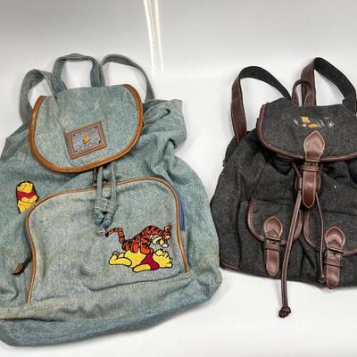 Pair of Winnie the Pooh Women's Travel Satchel Backpacks