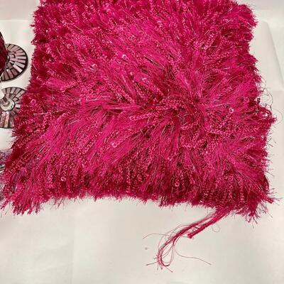 Home Decor Lot - Candles, Pillow, Glass Candleholders Multi Shades of Pink 11+ Pieces