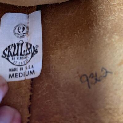 Vintage Skullys by Henschel Leather Hat