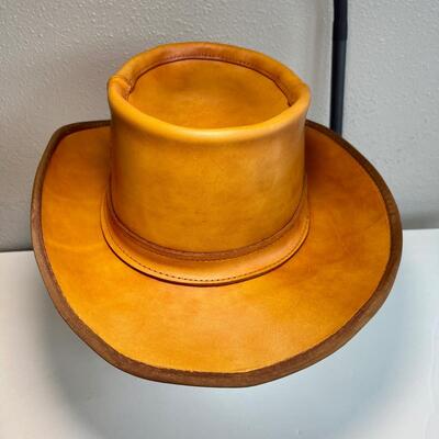 Vintage Skullys by Henschel Leather Hat