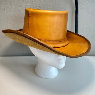 Vintage Skullys by Henschel Leather Hat