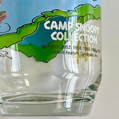 Vintage McDonaldâ€™s Camp Snoopy Drinking Glass Pair