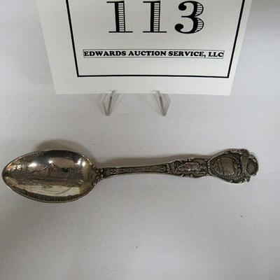 Heavy Sterling Silver Washington State Collector's Spoon
