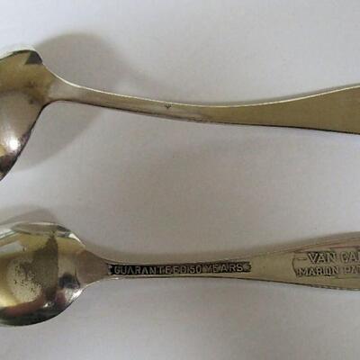 Vintage Ladle and Spoon, Matching, One Marked Van Camp's Marion Pattern, Guaranteed 50 Years