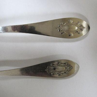Vintage Ladle and Spoon, Matching, One Marked Van Camp's Marion Pattern, Guaranteed 50 Years