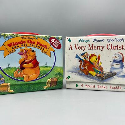 Two Sets of Winnie the Pooh Disney Childrens Board Books