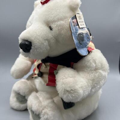 Vintage Coca Cola Polar Bear Plush Stuffed Animal with Tags