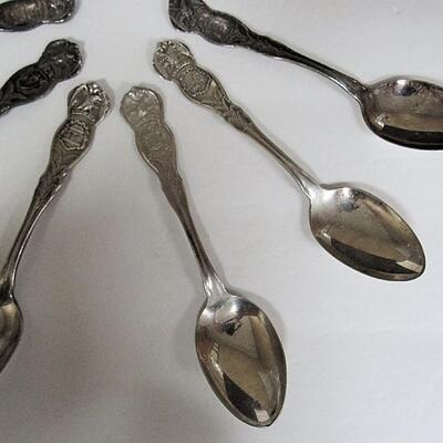 Vintage Silverplate State Spoon Lot