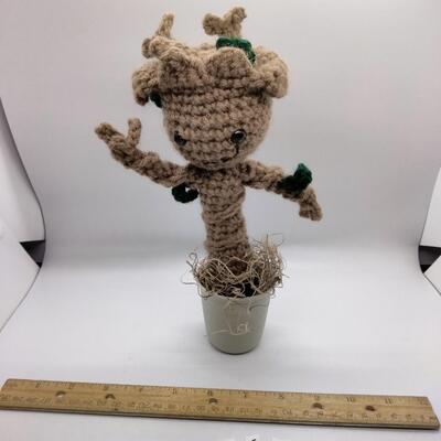 Lot 61 - Hand Made Baby Groot Crochet