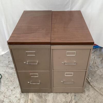 245 Pair of Two Drawer File Cabinets
