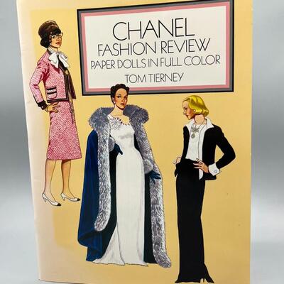 Retro Collectible Chanel Fashion Review Paper Dolls Craft Book by Tom Tierney