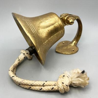 Vintage Wall Hanging Brass Nautical Ship Boat Bell Queen Elizabeth 2