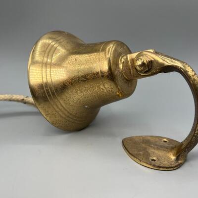 Vintage Wall Hanging Brass Nautical Ship Boat Bell Queen Elizabeth 2