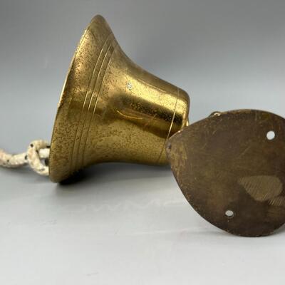 Vintage Wall Hanging Brass Nautical Ship Boat Bell Queen Elizabeth 2