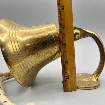 Vintage Wall Hanging Brass Nautical Ship Boat Bell Queen Elizabeth 2