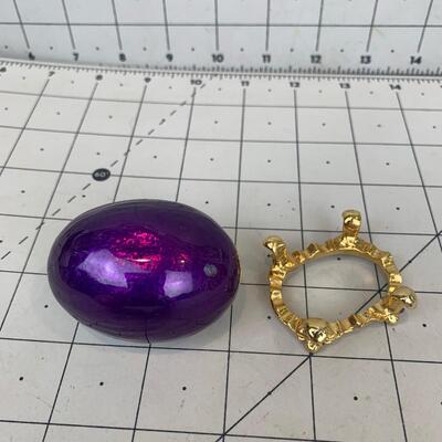 #48 Royal Purple Mini Egg Trinket Box