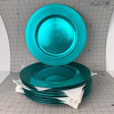 #60 Turquoise Blue Chargers/Underplates