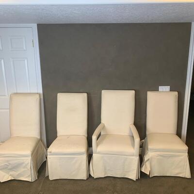 #114 Four White Chairs