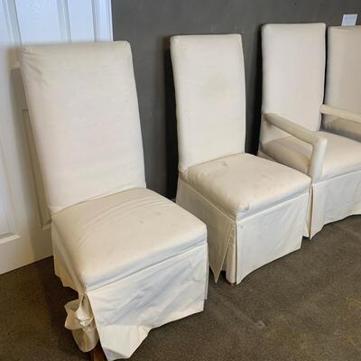 #114 Four White Chairs