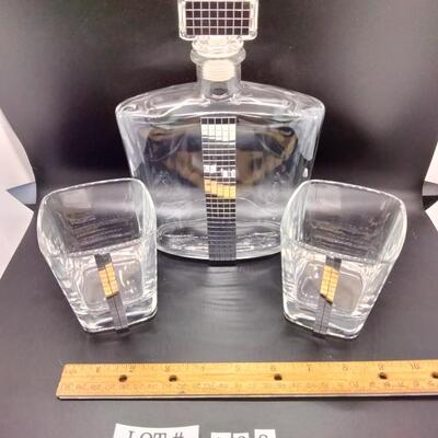 Lot 108 - Decanter Set with 2 glasses