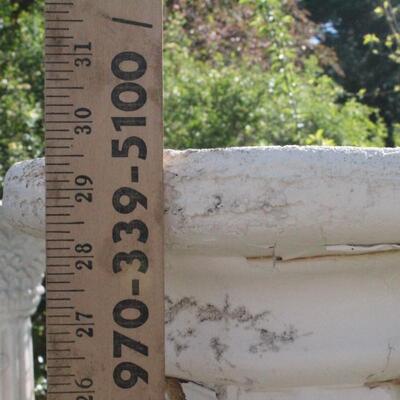 Lot 9: Outdoor Garden Decorative Plaster Grecian Style Tower Stand