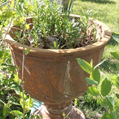 Lot 11: Outdoor Garden Plaster Planter Pot