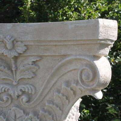 Lot 12: Outdoor Garden Plaster Grecian Style Tower Stand