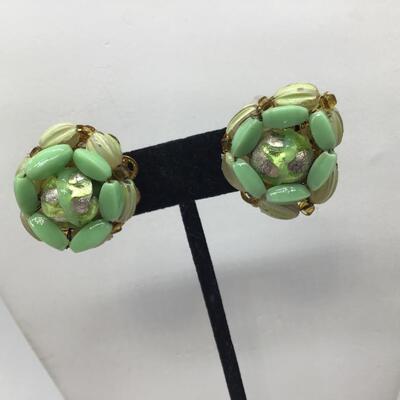 Vintage Japan Clip on Earrings