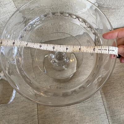 Large glass candy dish