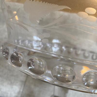 Large glass candy dish