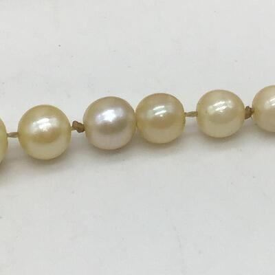 Antique Pearl Necklace Gold Filled Clasp