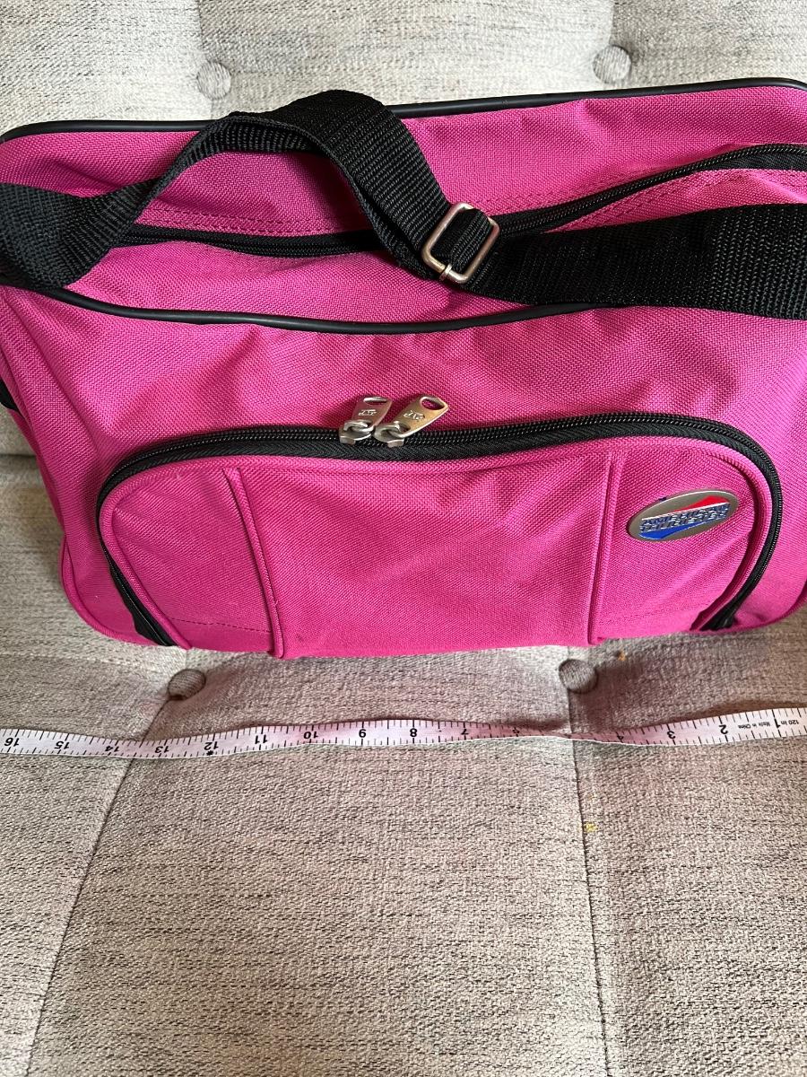 American Tourister Pink Carry On Bag 