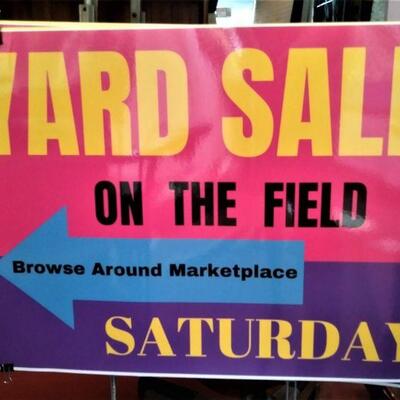 Saturday April 30 Yard Sale on the Field

