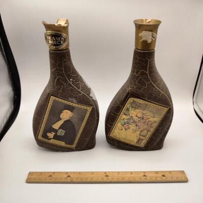 Lot 129 - Pair Vintage Beam's Choice Bottles