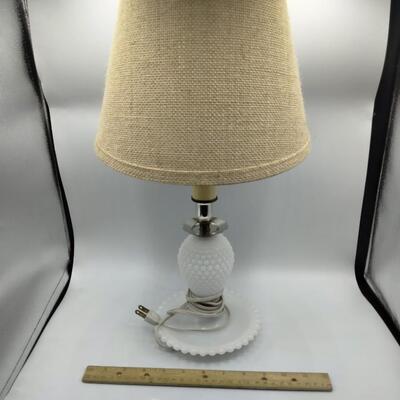 Lot 149 - Milk Glass Lamp