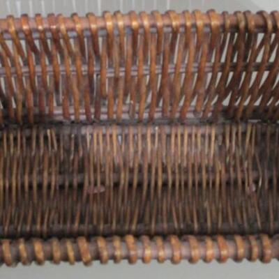 #23 Six wicker baskets, excellent condition, misc #2