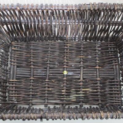 #23 Six wicker baskets, excellent condition, misc #2