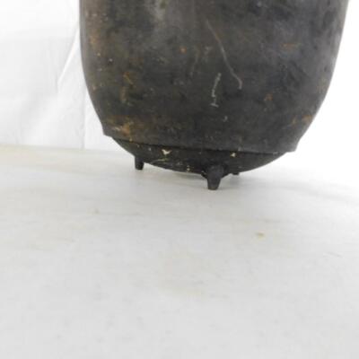 Antique Cast Iron 3-Legged Kettle with Cast Mark
