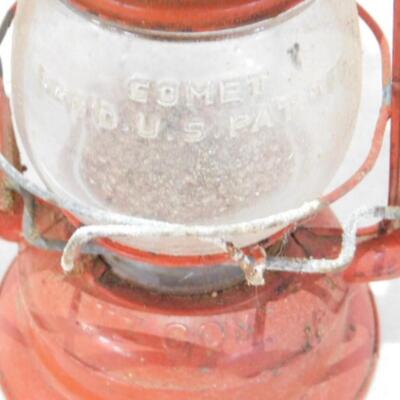 Vintage Dietz Comet Barn Lantern with Matching Glass Globe
