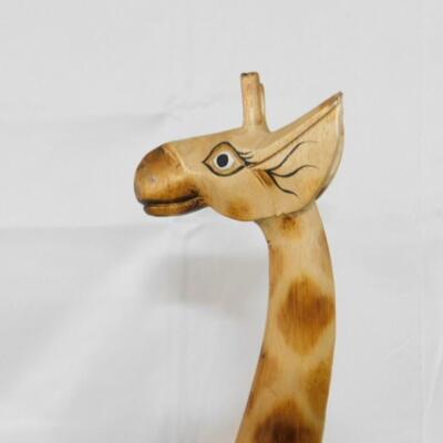 Hand Carved Tall 3ft African Art Giraffe Choice A