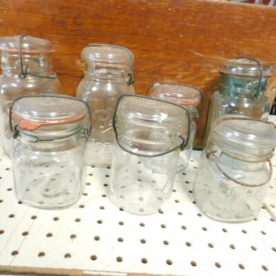 Collection of Bell Top Ball Preserve Jars